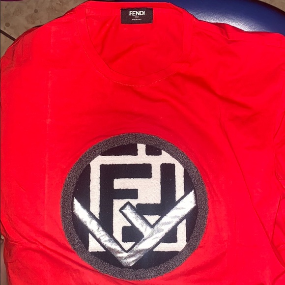 red fendi shirt